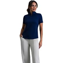 IBKUL Athleisure Wear Sun Protective UPF 50+ Icefil Cooling-Short Sleeve Mock Neck-87000