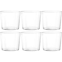 H&H Starck Pack of 6 Glasses, Glass, Transparent, 10 x 10 x 10 cm
