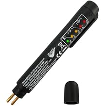 Brake Fluid Liquid Tester Pen, Hydraulic Liquid Oil Moisture Analyzer with 5 LED Indicators, High-Precision Diagnostic Testing Tool for DOT 3 DOT 4 DOT 5.1 Brake Fluid