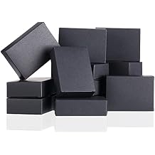 50 Pcs Kraft Soap Boxes Packaging for Homemade Soap Making Supplies for Party Favor No Window Empty Treats Wrapping Packaging 3.8 x 2.8 x 1.2 InchBlack