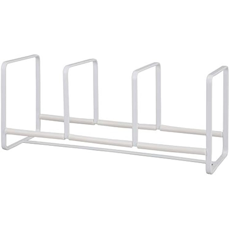 YAMAZAKI Home Tower Dish Organizer - Storage Rack Wide for Kitchen Cabinets