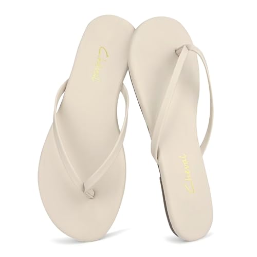 Cheval Flat Leather Flip Flops for Women, Comfortable Dressy Thong Sandals 2026 Summer and Spring Vacation Essentials, Chanclas Para Mujer