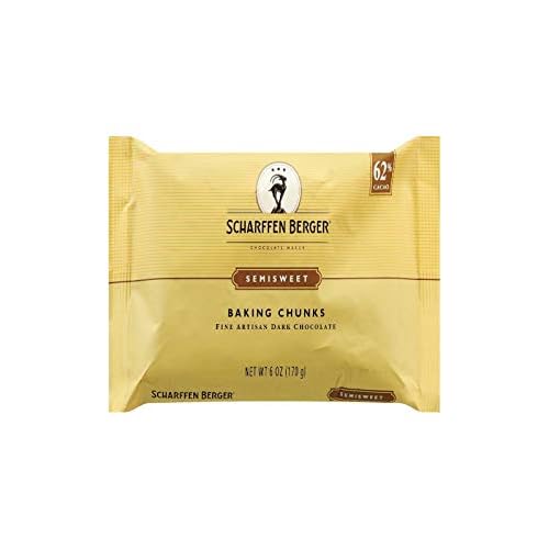 Scharffen Berger Fine Artisan Dark Chocolate Baking Chunks Semisweet - 6 oz