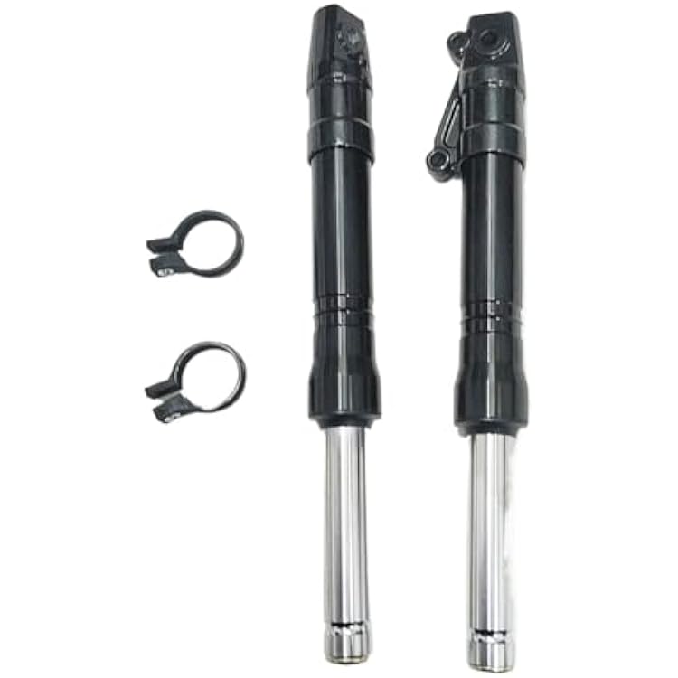 Shock Absorber Pair 310mm 370mm 27mm Motorcycle Front Fork Shock Absorber Suspension Fit for Honda UniversalBlack