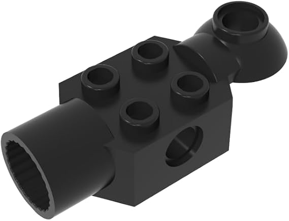 47452 Technic Brick 2x2 with Pin Hole, Rotation Joint Ball Half, 10 pcs