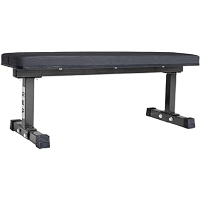 REP Fitness Flat Weight Bench, Heavy Duty Workout Bench For Home Gym, Folding Fitness Equipment For Strength Training, Adjustable Utility Platform For Dumbbells, Barbell, Lifting And Core Exercises
