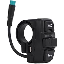 Electric Scooter Function Switch Convenient 3 in 1 Light Horn Turn Switch Replacement Function Switch for KUGOO M5 Electric Scooters ABS Sturdy & Scooter Headlight Turn Switch