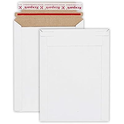 Xxcxpark 20 Pack Rigid Mailers, 7.5x9.5 inches Self Seal Photo Document Mailers Premium Cardboard Keep Flat Envelopes for Photos, Pictures, Papers, Files, CD