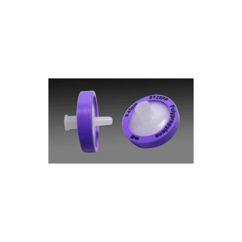 SYPP0101MNXX104 Polypropylene Membrane Syringe Filter, 4mm Diameter, 0.2m Pore Size, Female Luer Lock Inlet x Male Luer Slip Outlet, Non-Sterile, Pack of 100
