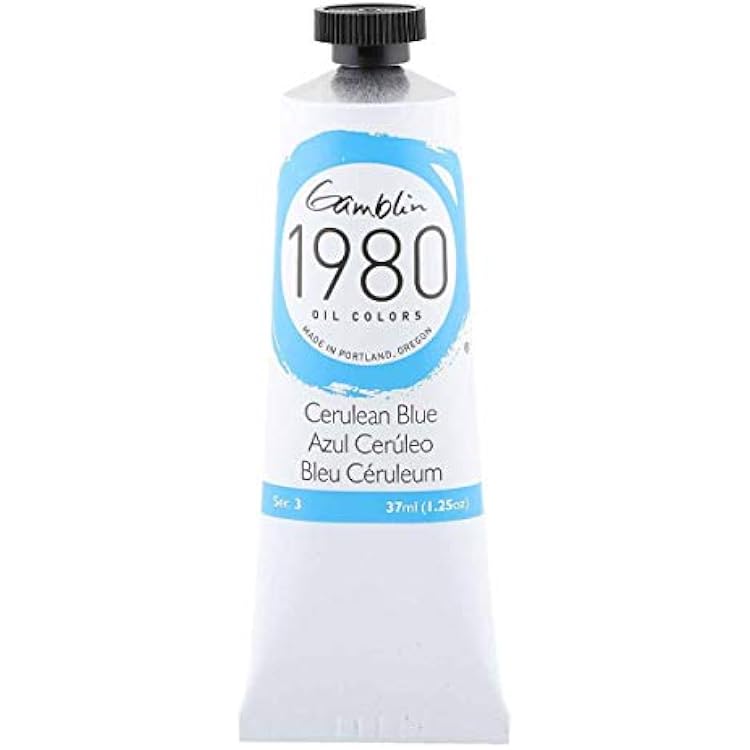 Gamblin 1980 Oil Cerulean Blue - 37 Milliliter