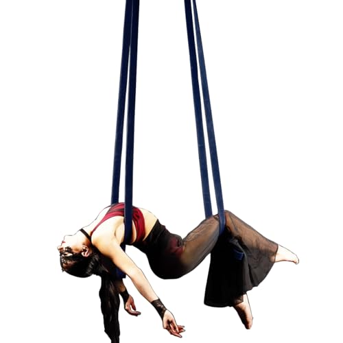 6.6ft 2m Aerial Loops Aerial Straps Ropes Aerial Acrobatics Body Loop Trapeze Circus Apparatuses Equipment Yoga Straps 1 pairs