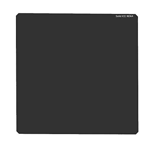 Solid ICE 150mm Tempered Optical Glass Shockproof ND64 Filter 150 Neutral Density 6 Stop Lee SW150 Compatible ND Includes Plastic Hard Shell Case Includes Plastic Hard Shell Case
