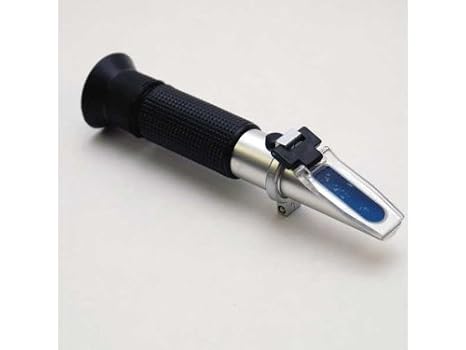Brix Refractometer with Brix Scales, 0-10%, +/-0.1% Accuracy, 0.10% Resolution