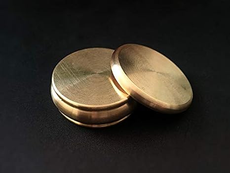 MOMOMAGE Buddha Okito Box (Half Dollar, Brass) Magic Tricks Close up Magic Coin Appear Penetrate Magic Mystery Box Magic Gimmick Props