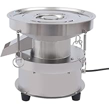 Bacocoo 110V Automatic Vibrating Sifter Machine, 304 Stainless Steel Electric Flour Sifter, 40 & 60 Mesh Dual Sieves, 1350N/Min for Powder,Grain, Industrial & Food Grade.