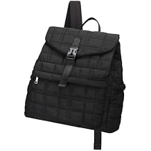 RAVUO Quilted Backpack for Women, Puffer Backpacks Purse Small Fashion Lightweight Travel Bookbag Drawstring Flap Daypack Khaki