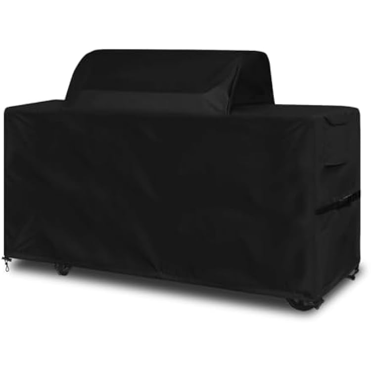 Grill Cover for Traeger Grills Woodridge Pro Electric Wood Pellet Grill and Smoker, 600D Heavy-Duty Polyester Fabric Weather-Resistant Waterproof All-Season Outdoor Grill Protective Cover Accessory
