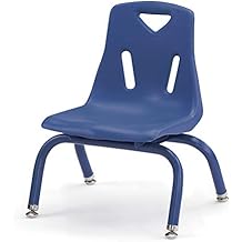 Jonti-Craft Berries 8118JC1003 Stacking Chair with Powder-Coated Legs, 8" Height, Blue