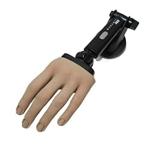 Practice Hand for Acrylic Nails Ultra-Realistic Silicone, Glue-Free Nail Bed, Acetone-Resistant Reusable Hand with Magnetic Stand & 100 Tips for Nail Techs, Training, Display & Content Creation