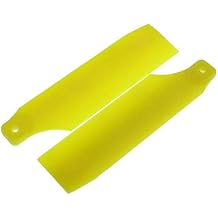 Replacement Part For 450 Plastic Tail Rotor Blades For Trex 450 RC Helicopter - (Color: Yellow)