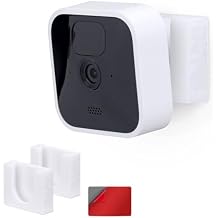 Adhesive Blink Outdoor Indoor Camera Mount (3RD GEN), 2 Pack Holder, No Hassle Installation, No Screws, No Mess Bracket Stand, (White) by Brainwavz