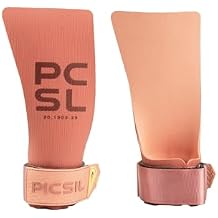 PICSIL - Heron Grips + Wristbands + Carry Bag | Full Hand Protection for Crosstraining & Gym | Use Without Chalk | Hybrid Grip with PU, Aramid & Microfiber | Unisex