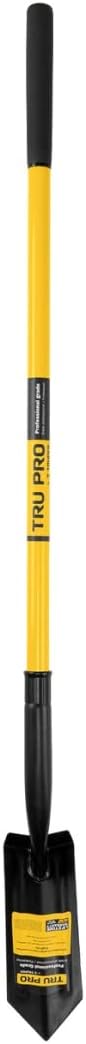 Truper TruPro California Trenching Shovel, 4-Inch 13-Gauge Steel Blade, 48-Inch Fiberglass Handle, 9-Inch Non-Slip Cushion Grip (Model 33436)