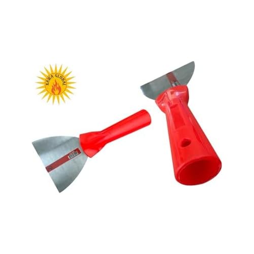 FEYZA YAPI Plastik Saplı Metal Spatula Sıva Duvar Macun Boya Kazıma Ispatulası 12 cm Takılabilir Sap
