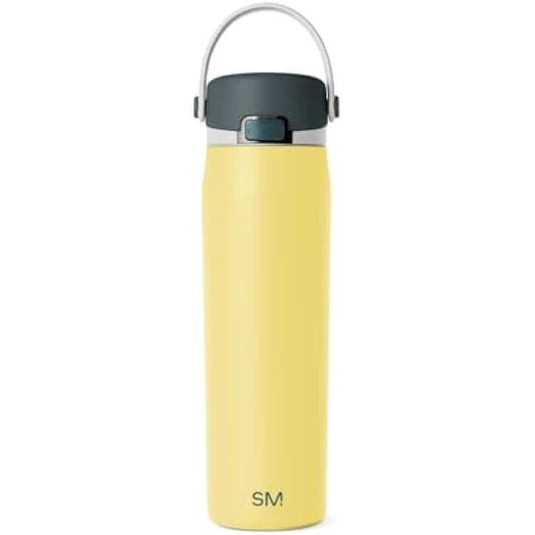 Simple Modern Mesa Sport Water Bottle with Covered Chug Lid | 24oz Cup Holder Friendly Insulated Stainless Steel Bottle for Gym, Sports and Travel | Golden Bear