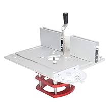 Precision Router Lift, Router Lift and Woodworking Router Table Insert Plate Lift Base with Top Plate, Max Lift 51mm Woodworking Engraving DIY Tools for 64-66mm Diameter Motors Silver