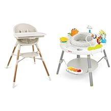 Skip Hop Baby High Chair 4-in-1 Convertible & Activity Center Play Table with Cruise & Bounce Features, 4mo+