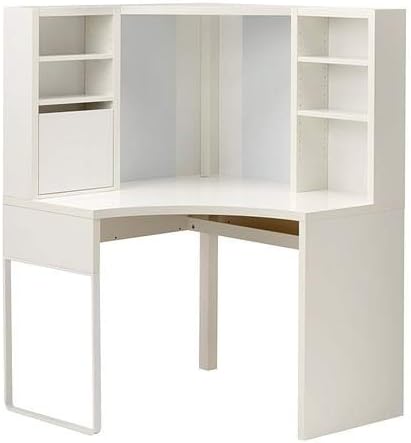 MICKE Corner Workstation, White 203.542.84