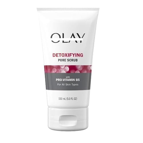 Ol~ay Face Wash, Regenerist Detoxifying Pore Scrub Facial Cleanser, Face Scrub for All Skin Types, 5.0 fl oz,Pack 01