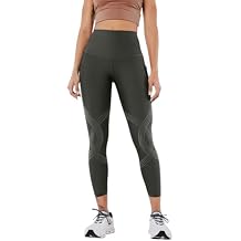 Fanka Body Sculpt 7/8 Leggings with Dual Side Pockets for Women, High Waist Compression Leggings, Workout Yoga Tummy Control