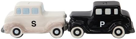 Antique Cars - Magnetized Ceramic Salt & Pepper Shakers