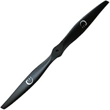 XOAR PJM-E 10x7 Electric RC Airplane Propeller. 10 Inch 2 Blade Black Wood Prop for Electric Motor