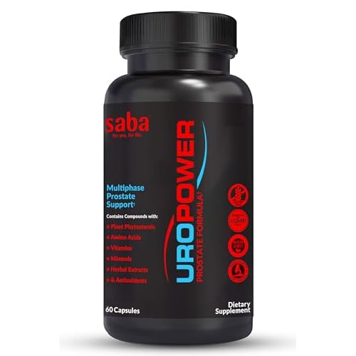 Saba UroPower A Proactive Approach to Prostate Health. Helps Decrease Urinary Symptoms. -Reduces Constant urge to use The Restroom; -Supports Bladder Control