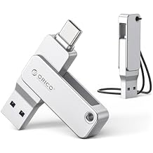 ORICO 32GB USB Flash Drive USB3.2 Gen1 150MB/s Dual USB-C & USB-A Mini Thumb Drive Memory Sticks for iPhone 15/16/17 Series,Tablets,Laptops,Mac, Computer Plug and Play-EB05
