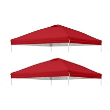 Replacement Cover Compatible with Ozark Trail 10x10 Instant Pop Up Canopy Tent, Canopy Cover ONLY, (Red)