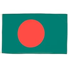 AZ FLAG - Bangladesh Flag - Large 5x8 Ft - 100D Polyester Bangladeshi Big Banner with Two Metal Grommets - Fade Resistant - Vivid Colors - 5' x 8' Feet - 250x150 Cm