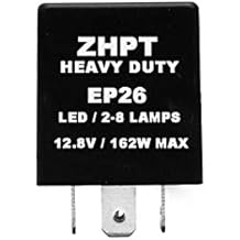 EP26 LED Flasher Relay, Fix for Hazard Warning and Turn Signals Hyper Flash Flasher, 4 Pins Electronic LED Flasher Relay Compatible with Regular Bulbs and LED Lights