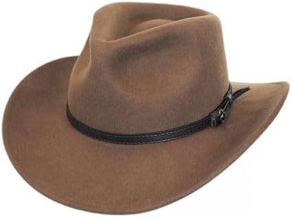 Jaxon C-Crown Fedora-Crushable (X-Large, Pecan)