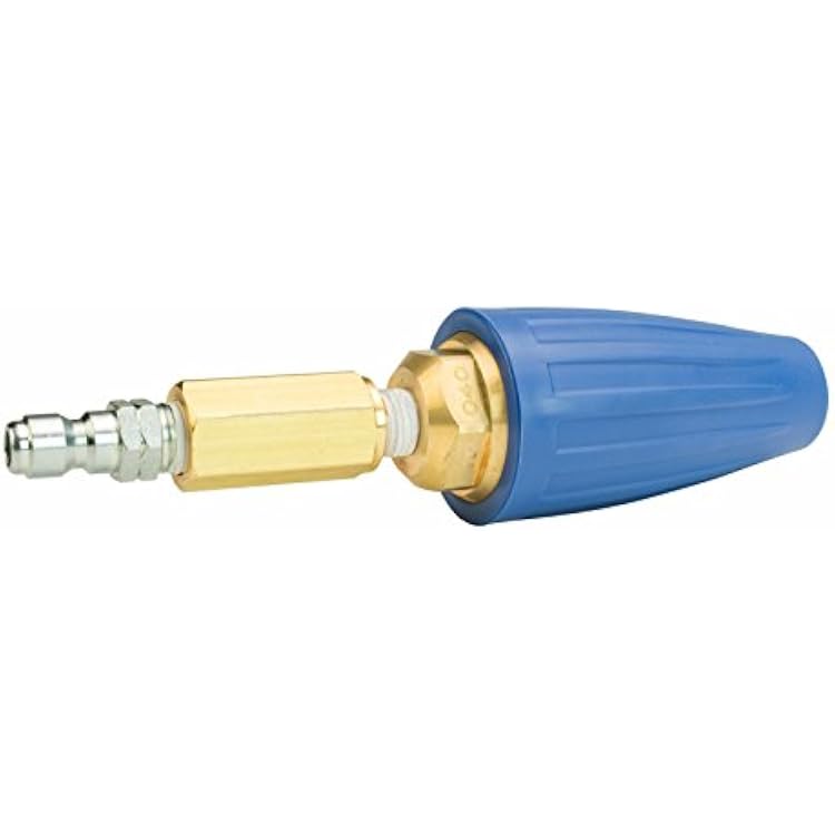 Erie Tools Pressure Washer Rotating Turbo Nozzle 5000 PSI 4.0 Orifice with Giant 22175 14in. NPT x 14in. FNPT Turbo Filter