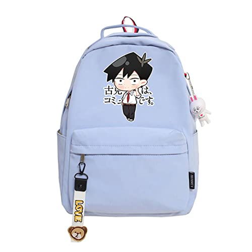 ISaikoy Anime Komi cant communicate Backpack Shoulder Bag Bookbag Student School Bag Daypack Satchel M14