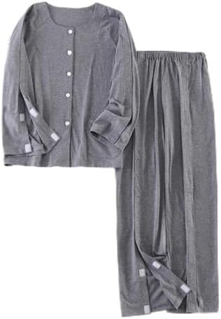 Bedridden Patient Clothing,Cotton Patient Nursing Suit,Patients Pajamas,Tear Away Pants,Disability Clothing