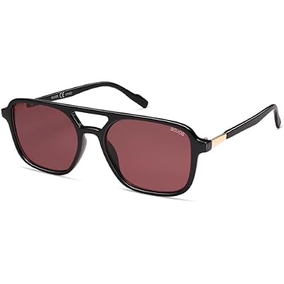 SOJOS Retro Aviator Sunglasses for Women Men,Trendy Rectangle Womens Mens Shades Sun Glasses SJ2202