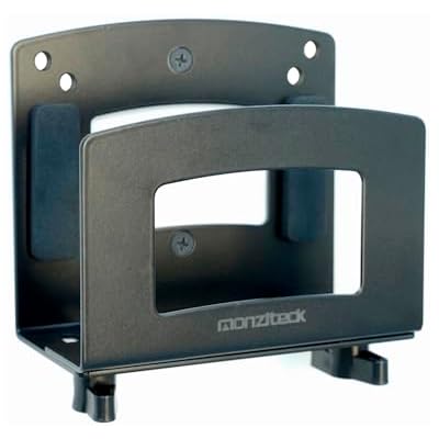 Monzlteck Adjustable Small Device Wall Mount Or VESA Mount Behind the Monitor |Design for Streaming Media Player, Switch, WII,Cable Boxes, Modems,Router,Power,mini pc,Mac mini,OptiPlex MFF and More