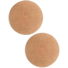 KOMBIUDA 2pcs Cork Massage Balls Multi Use Massage Ball for Yoga High Density Durable Cork Material for Muscle Relaxation and Wellness Routine