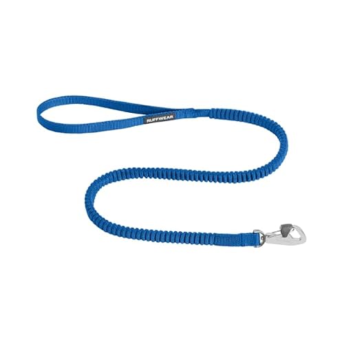 Ruffwear, Trail Runner Leash, Compact and Lightweight Stretch Webbing, Locking Crux Clip, Blue Pool, Large