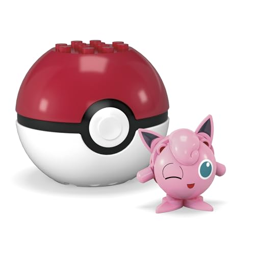 MEGA Pokemon Construction Toy Pokemon Evergreen Jigglypuff for Kids Ages 6 and Up
